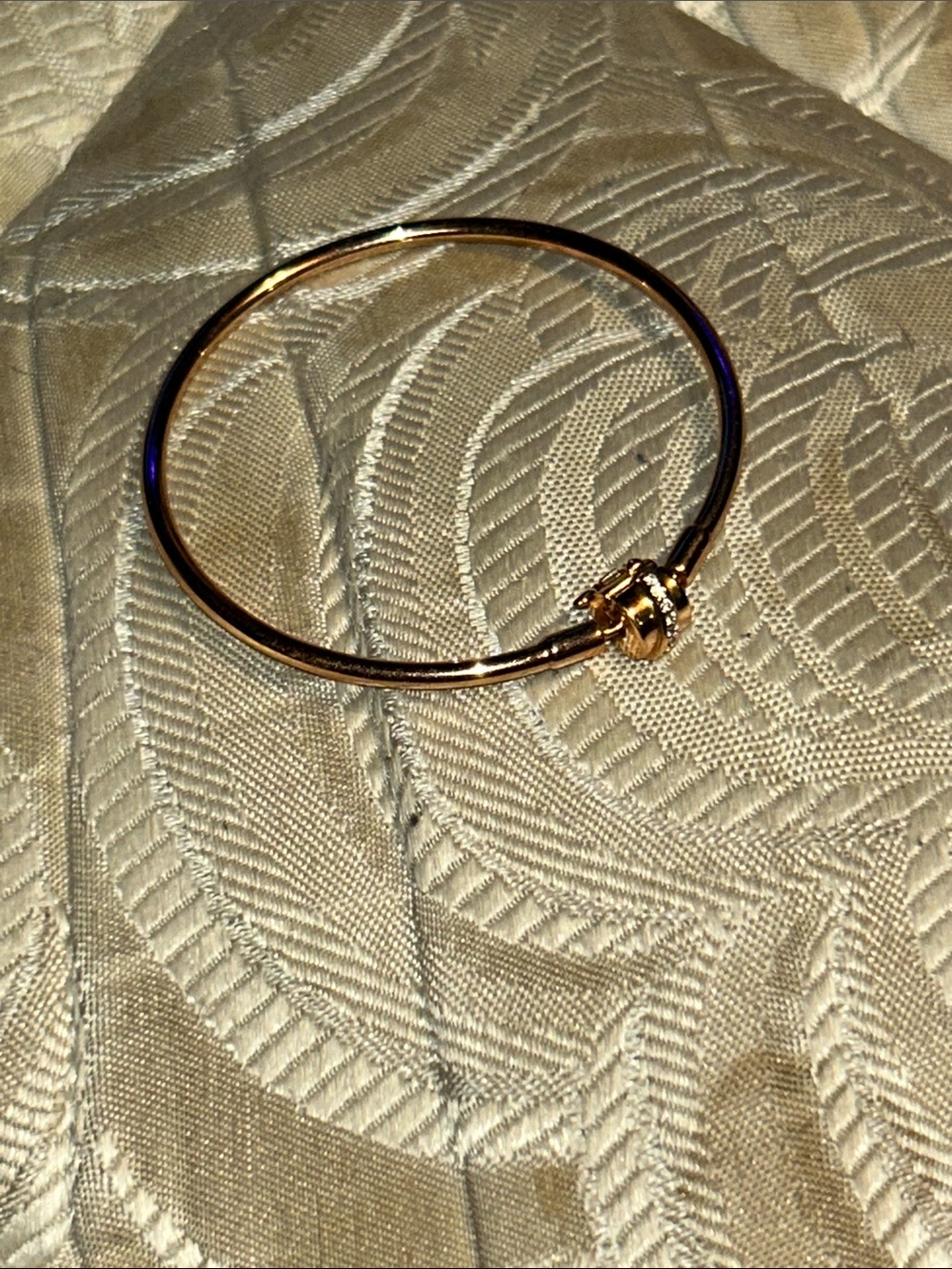 Classic Gold Knot Bangle Bracelet - Women's Jewelry